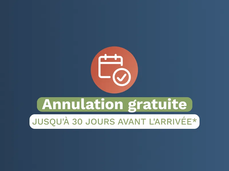 Organisez le voyage de vos rêves en toute tranquillité - réservez avec 14 jours d'annulation gratuite