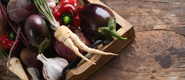 Fresh harvested vegetables.