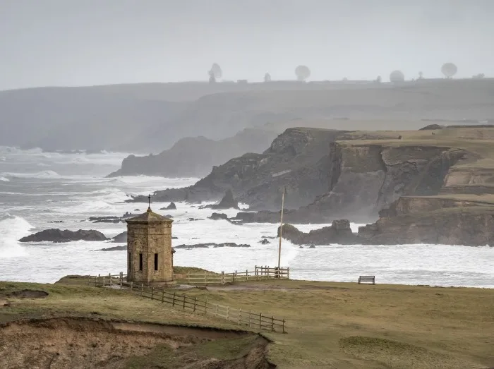 Compass Point in Bude in the Storm