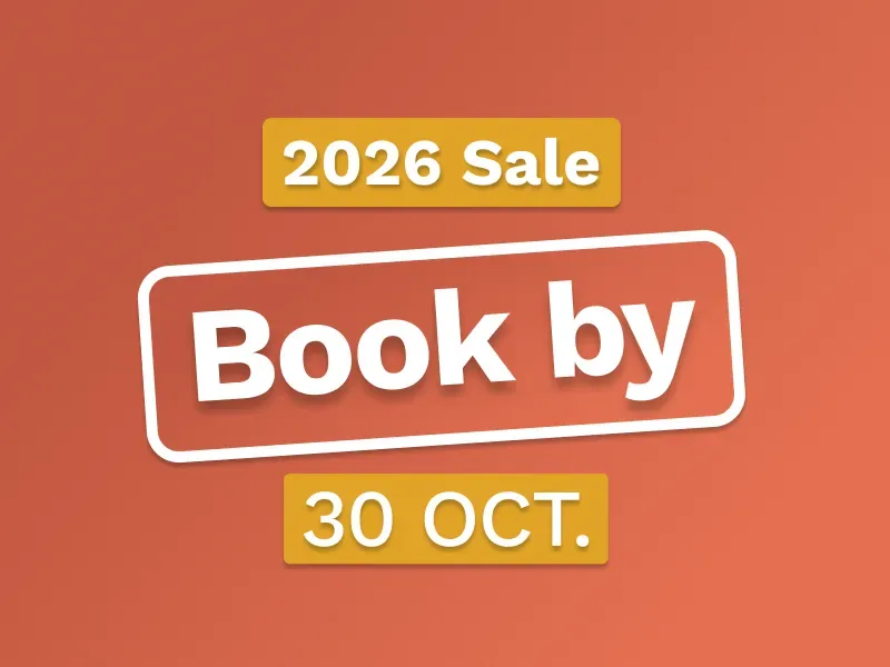 Last chance! Save up to 20% in 2026