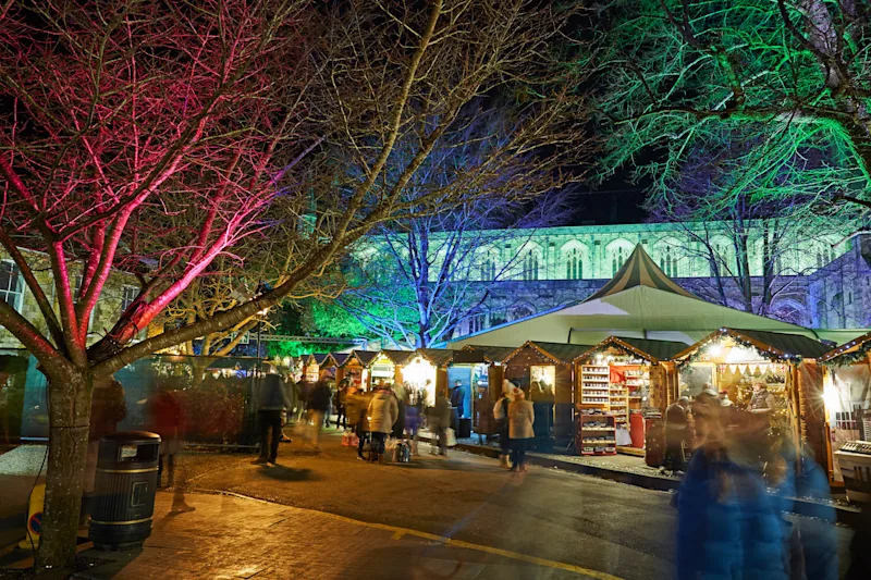 Winchester Cathedral Christmas Market, Winchester, Hampshire, UK