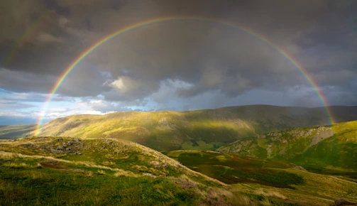 Rainbow in the Lake District National Park