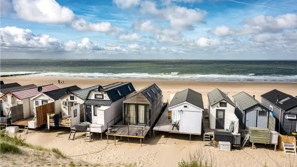 Ferienhäuser direkt am Meer in den Niederlanden.