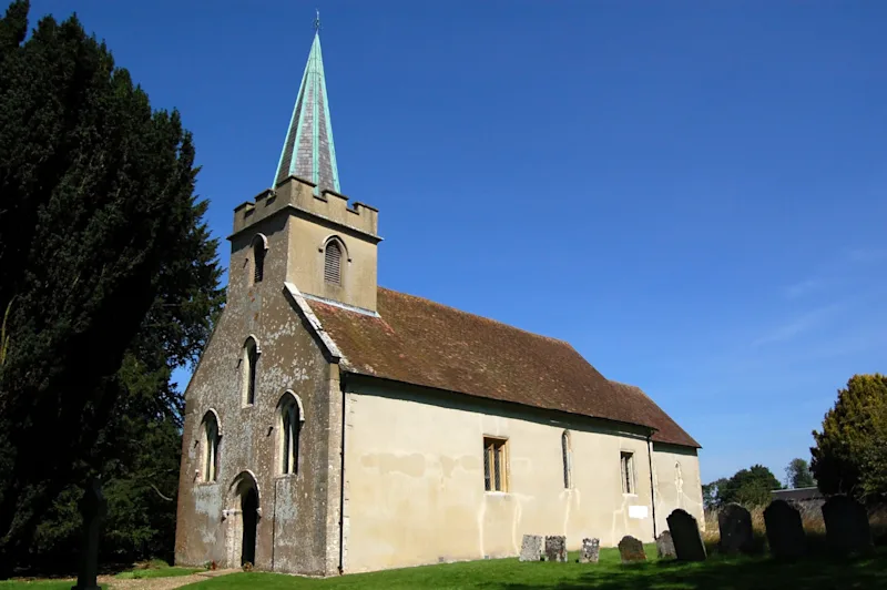 St Nicholas Church in Steventon, Hampshire, England, UK