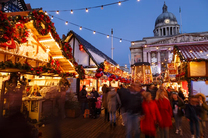 Nottingham Christmas Market, Nottingham, Nottinghamshire, UK