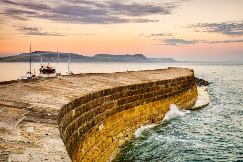 The Cobb in Lyme Regis, Dorset, England, UK