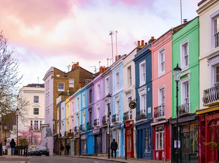 Kirschblüte in London, Gegend Notting Hill