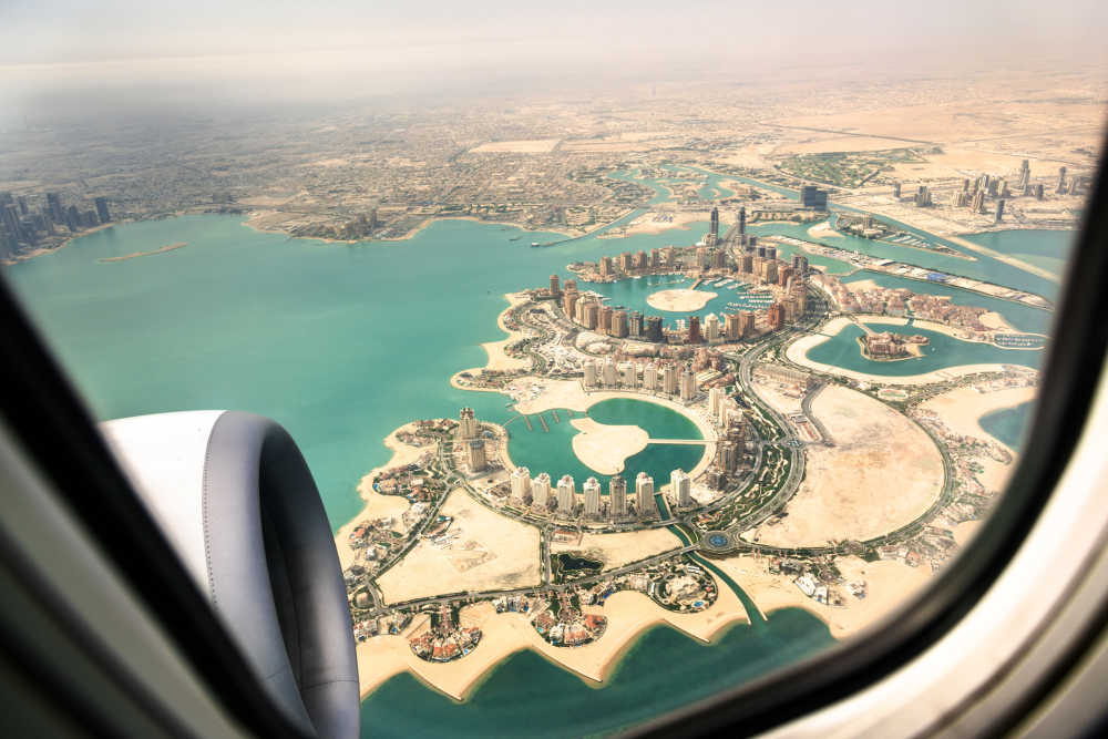 Aerial View of Doha, Qatar