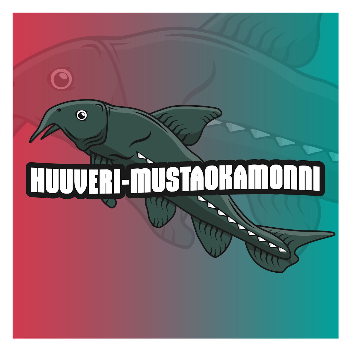 Huuveri-mustaokamonni taustalla