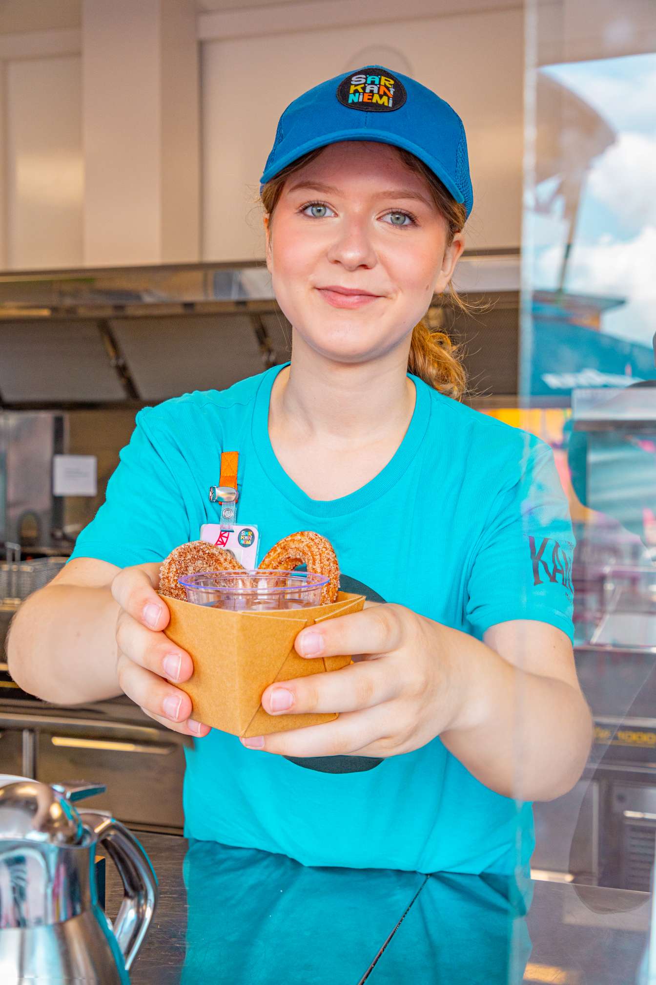 Churro kahvilatyöntekijä