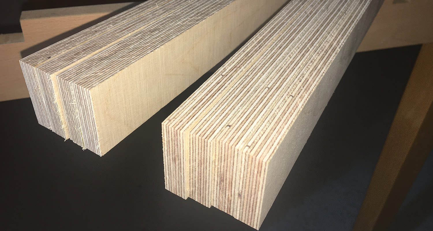 Dewaltin pöytäsahan sahausjälki