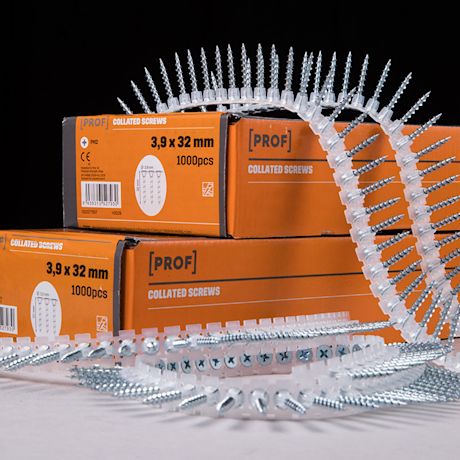 PROF-ruuvien laatikot ja nauharuuvit