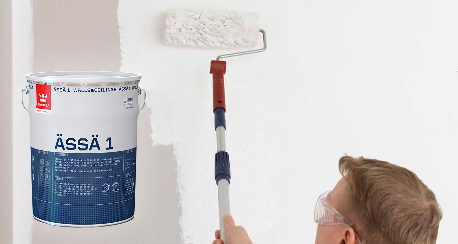 Tikkurilan Ässä 1 katto- ja pohjamaali