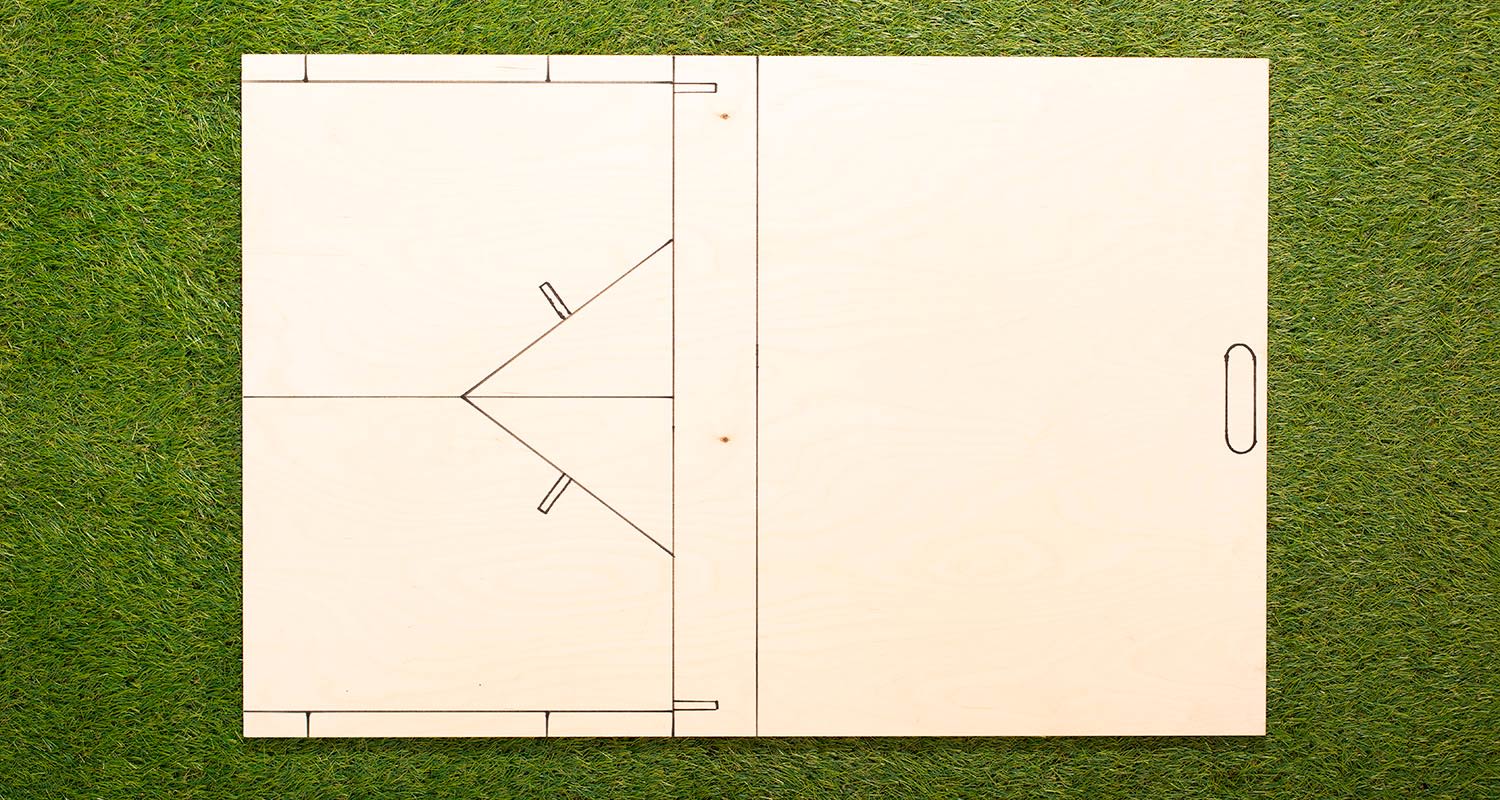 Syöttöseinän teko K-Raudan ohjeilla. Kuvassa syöttöseinän tekovaihe 1.