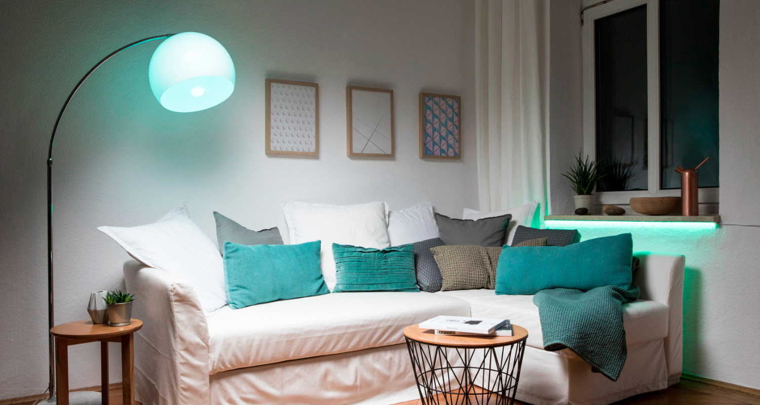 LEDVANCE SMART+ WiFi -tuotteita, joiden avulla toteutettu kodin älyvalaistus.