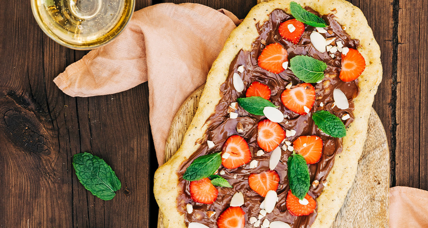 Mitä grillata? Jälkiruokapizza on tämän kesän ehdoton grilliherkku.