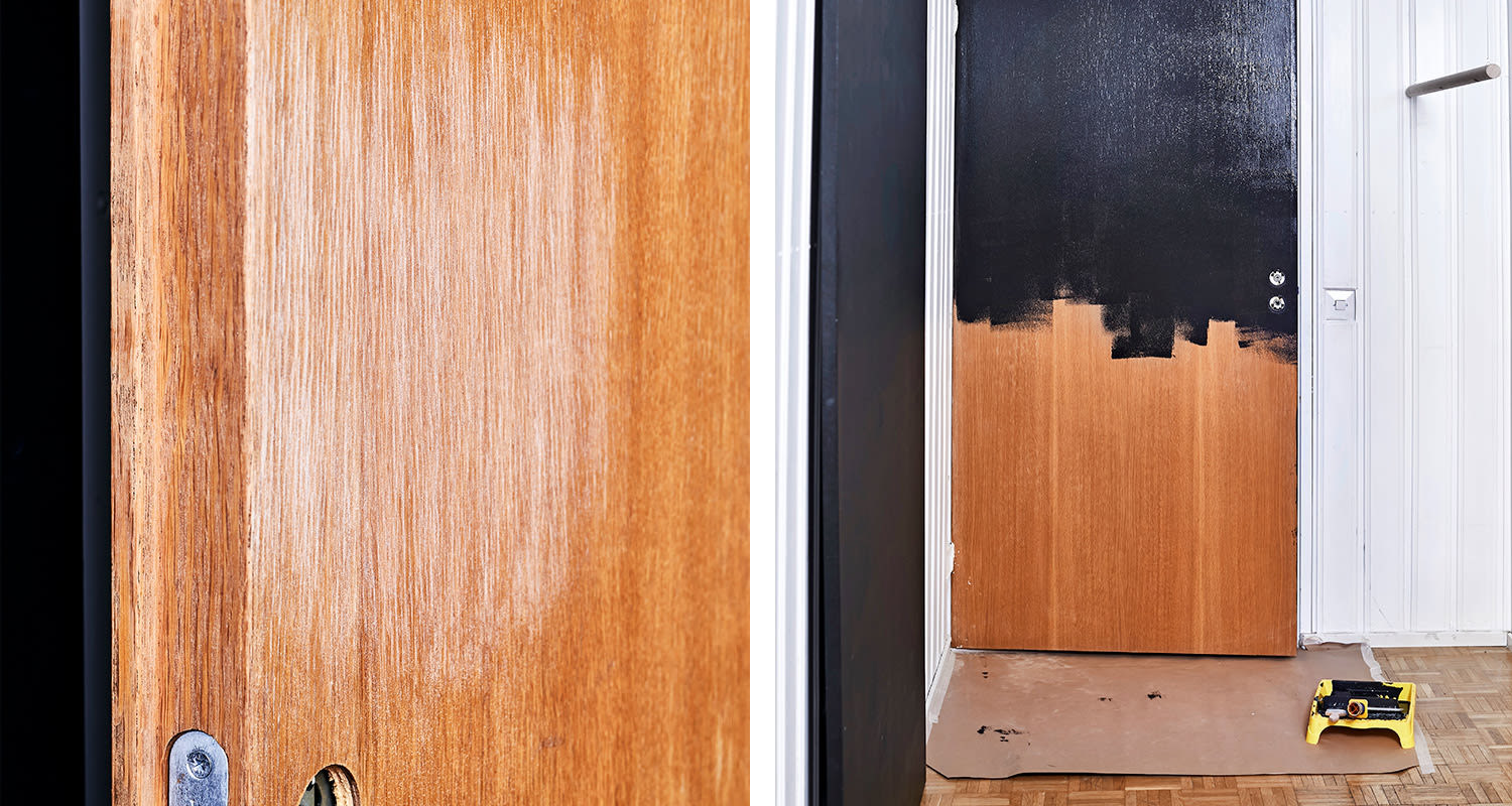 Kuvassa K-Raudan ohjeet välioven maalaus -projektiin.