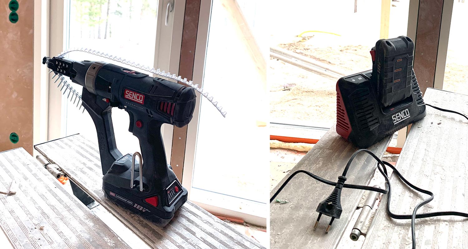 Nauharuuvain Senco työmaalla