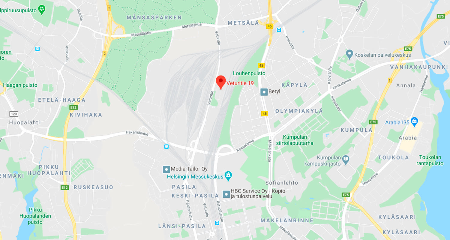 Veturitie 19, Helsinki, karttakuva