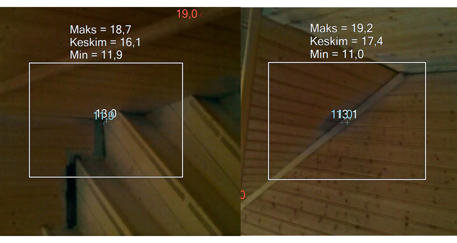 Fluken lämpökamera käytössä portaissa
