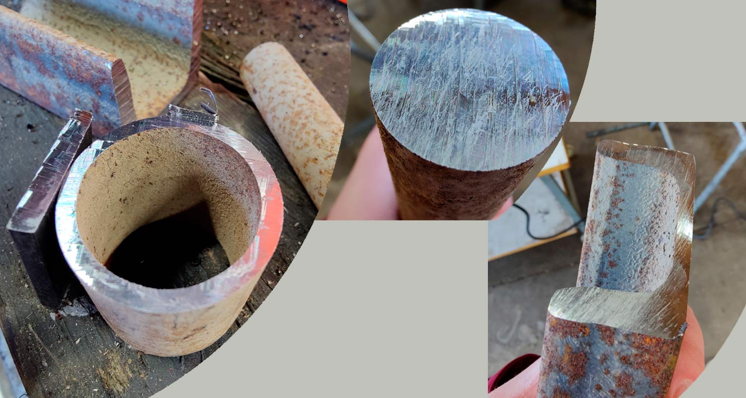 Työnjälkeä eri metalleilla