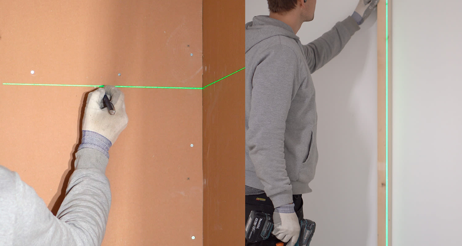 Laserlinerin linjalaser X2-Laser Pro testissä ammattilaisella, tuote myynnissä K-Raudassa