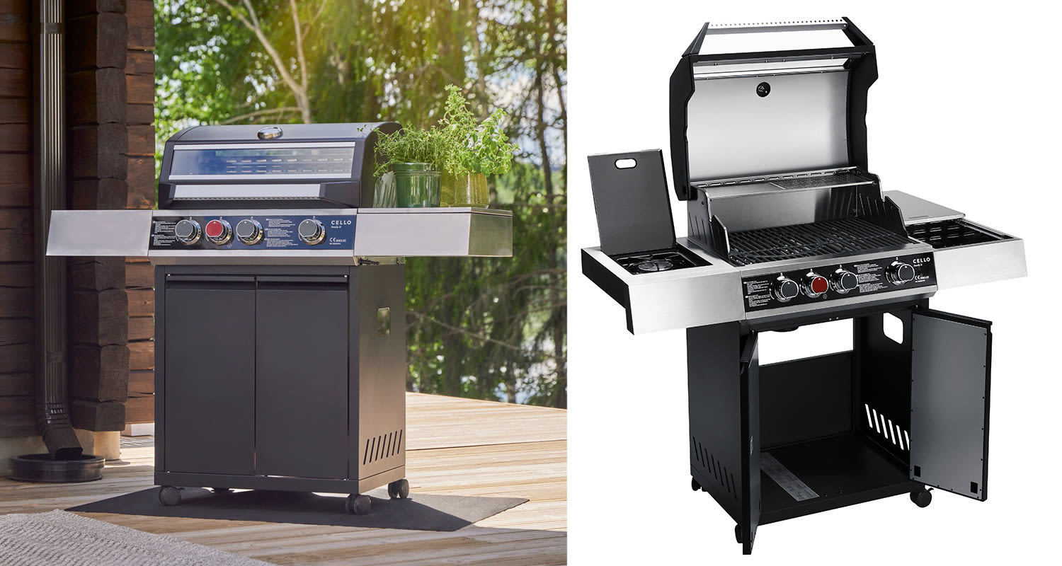 Palkintona K-Raudan arvonnassa kaasugrilli Cello Family 3i