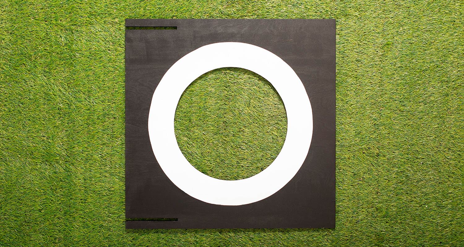 Tarkkuusseinä ja tarkkuusseinän rakentaminen itse onnistuu K-Raudan ohjeilla. Kuvassa tarkkuusseinän rakennusvaihe 5.