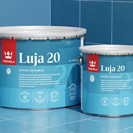 Tikkurilan Luja-maalisarjan pakkaukset