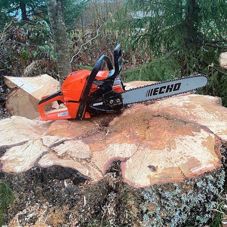 Monipuolisessa testissä Echo-moottorisaha CS 4920, tuotetta myy K-Rauta