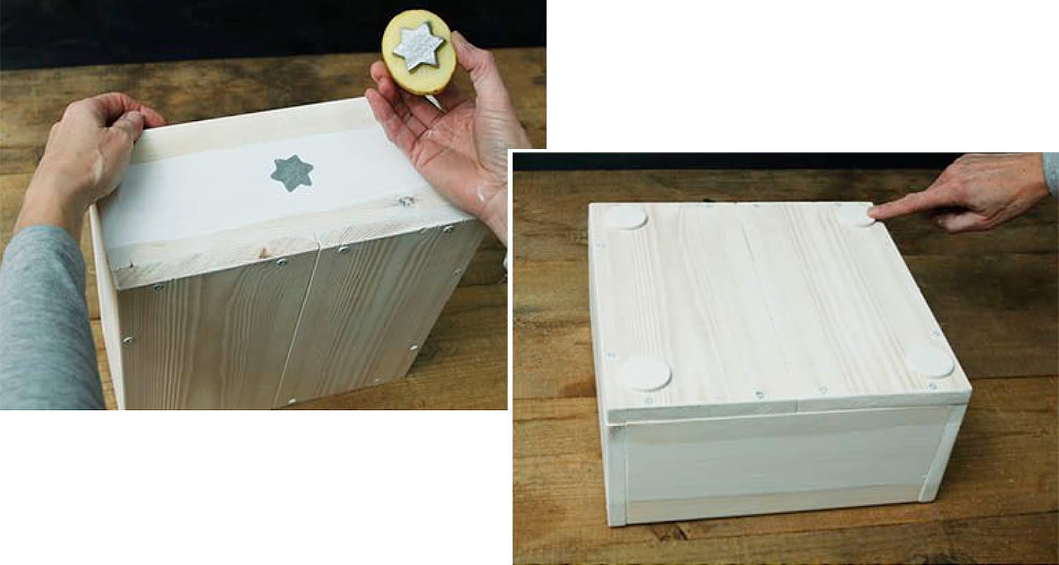Luminen kukkalaatikko, työvaiheet 7 ja 8