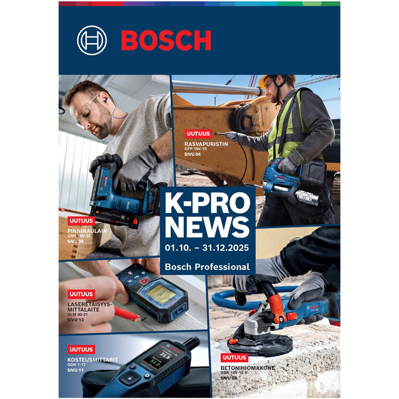 Kuvassa Boschin Pro kuvaston 2025 syksy kansi.