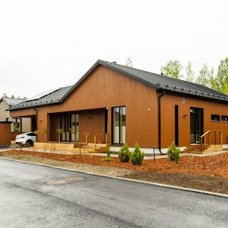 Villa Tuokio, kohde 14, julkisivu – Asuntomessut 2026