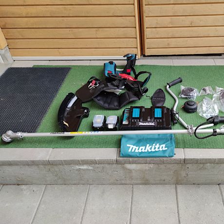 Makitan akkutrimmerin osat, myynnissä K-Raudassa