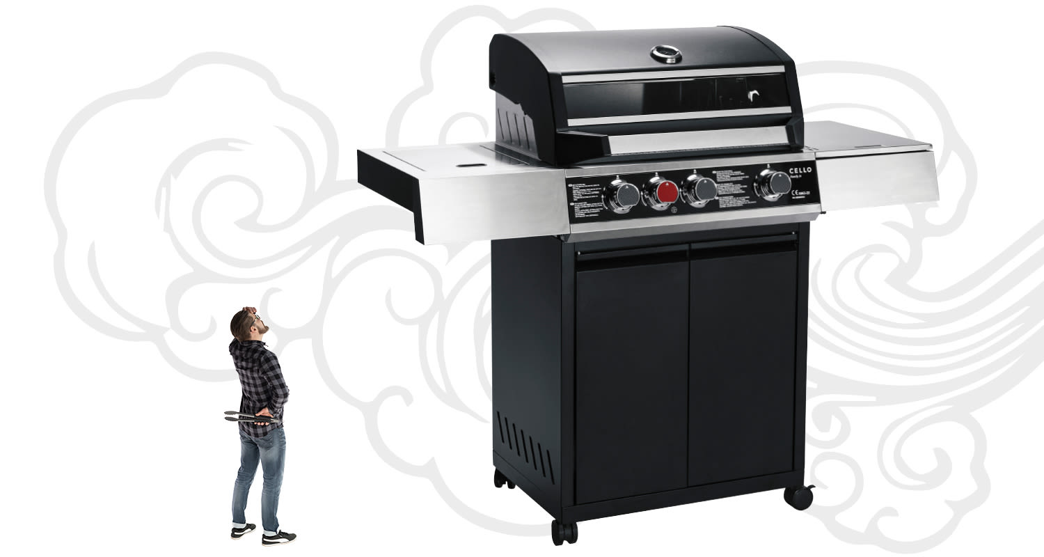 Cello Family 3i -kaasugrilli K-Raudasta