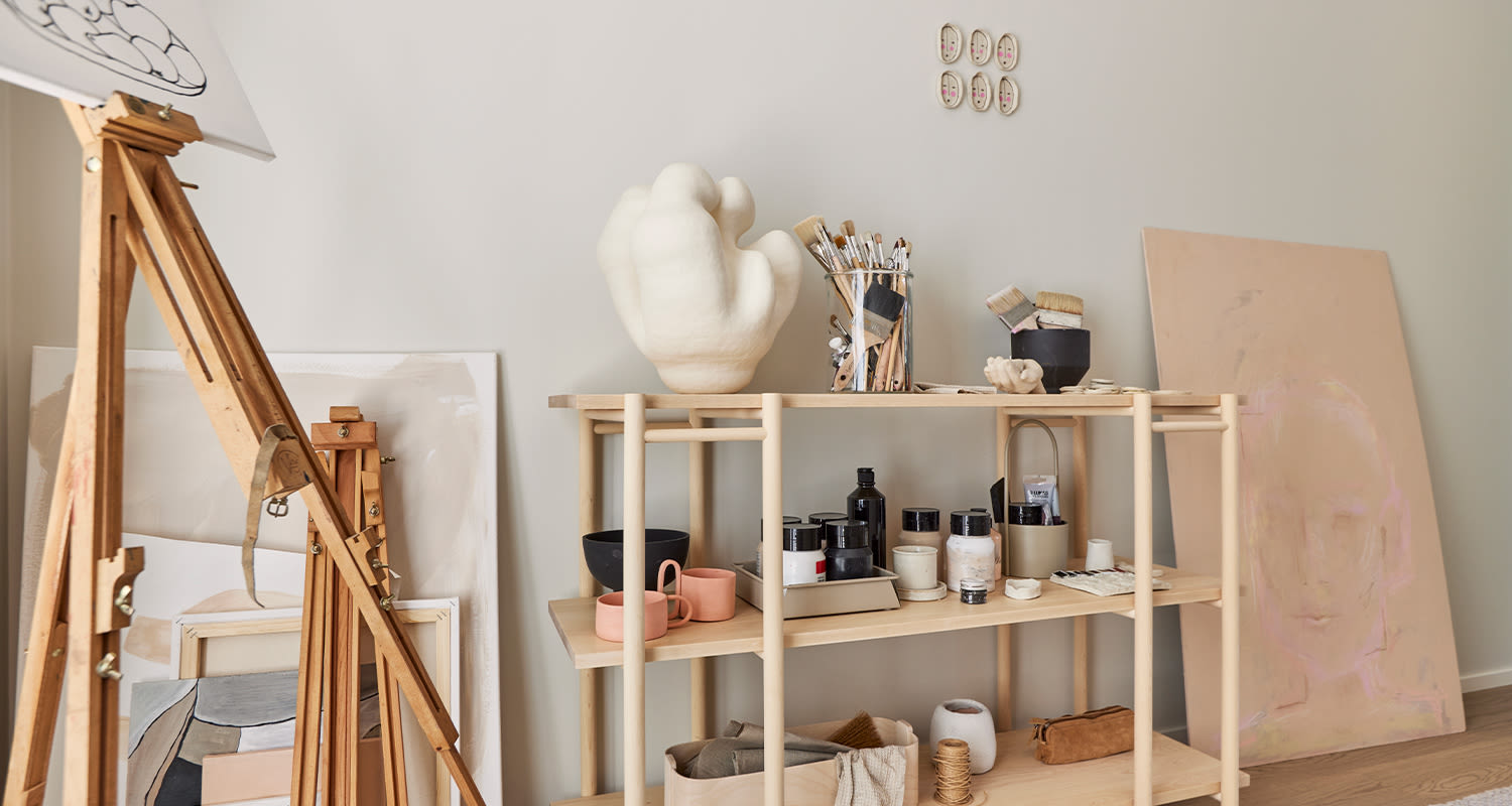 Skandinaavinen sisustus toteutettuna K-Raudan Ainoakoti Fiksu -kotiin Asuntomessuilla.