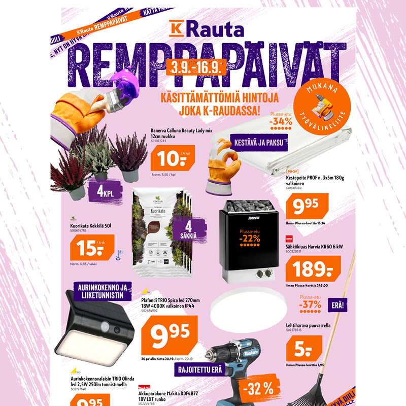 Kuvassa Remppapäivien lehti.