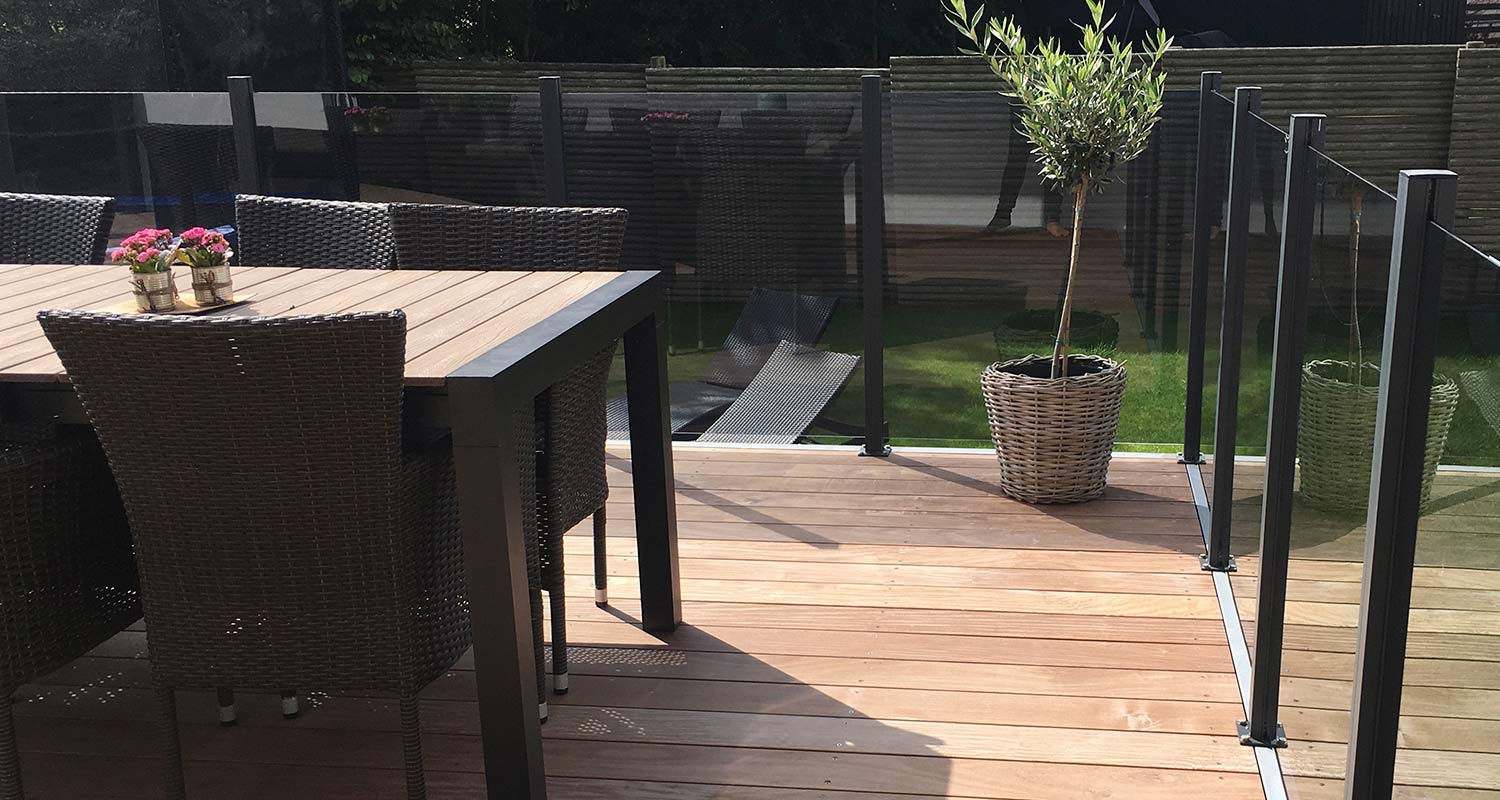 Lasikaide terassille K-Raudasta