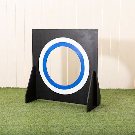 Tarkkuusseinä ja tarkkuusseinän rakentaminen itse onnistuu K-Raudan ohjeilla. Kuvassa valmis tarkkuusseinä.