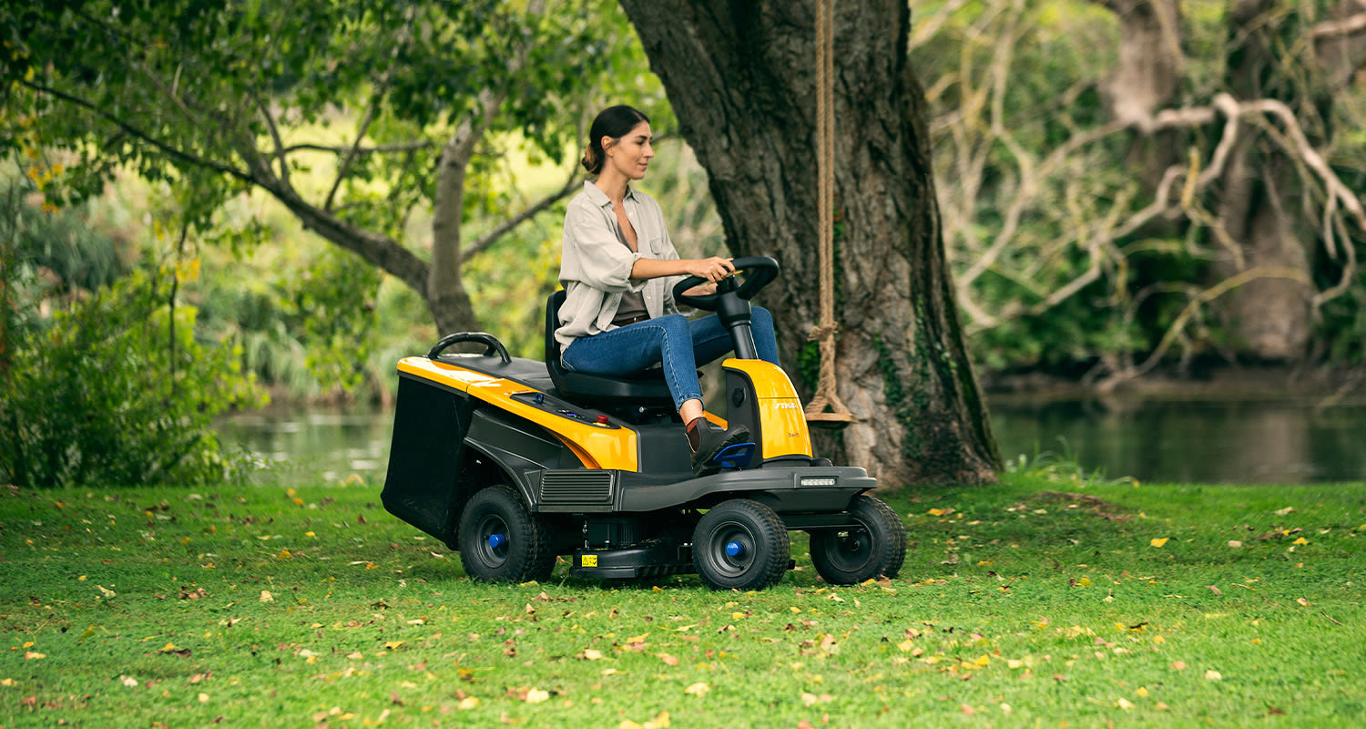 Stiga Swift 372E -akkuajoleikkuri