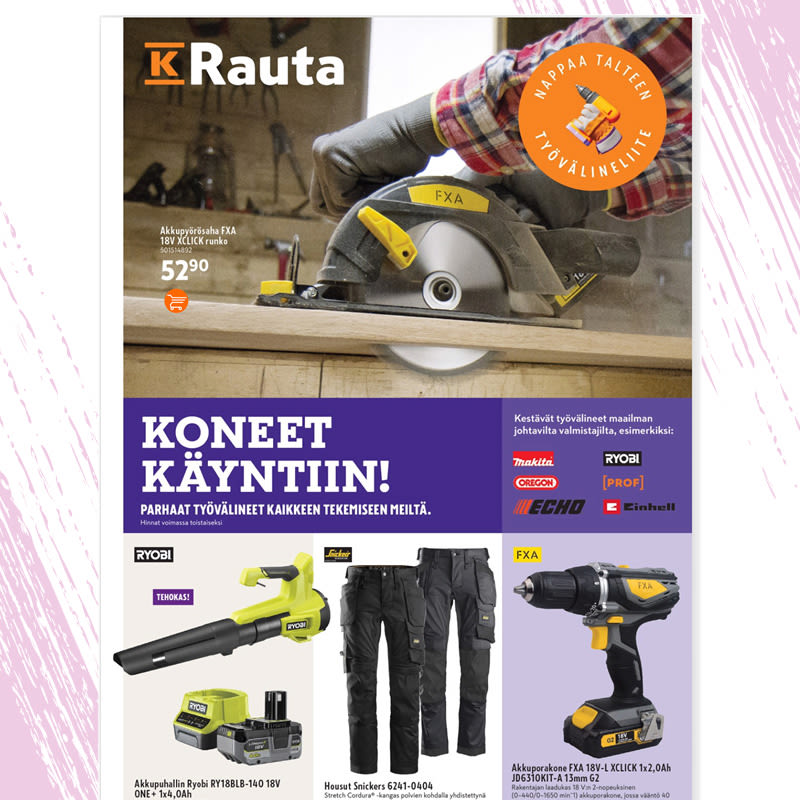 Kuvassa Työvälineliitteen kansi. Työvälineliite ilmestyi osana Remppapäivät kampanja lehteä.