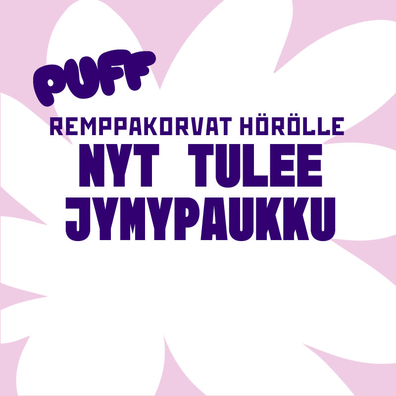 Kuvassa Moukarimarkkinat räjähdys ja teksti remppakorvat hörölle.