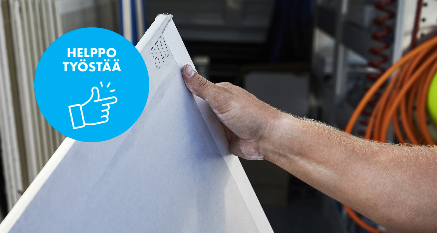 Knauf Ultra Board 13 -kipsilevyn käsittely