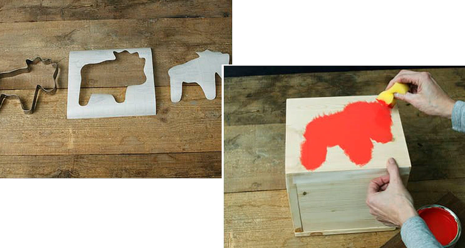 Kuution mallinen kukkalaatikko, työvaiheet 7 ja 8