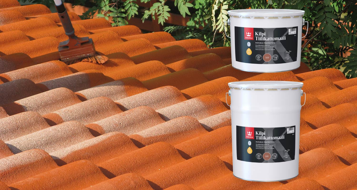 Tikkurilan Kilpi tiilikattomaali ja katon maalaus