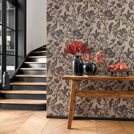 Tapettitrendit 2024: Kuvassa tapetti Casadeco Bali 88169700 10,05m vinyyli/kuitu