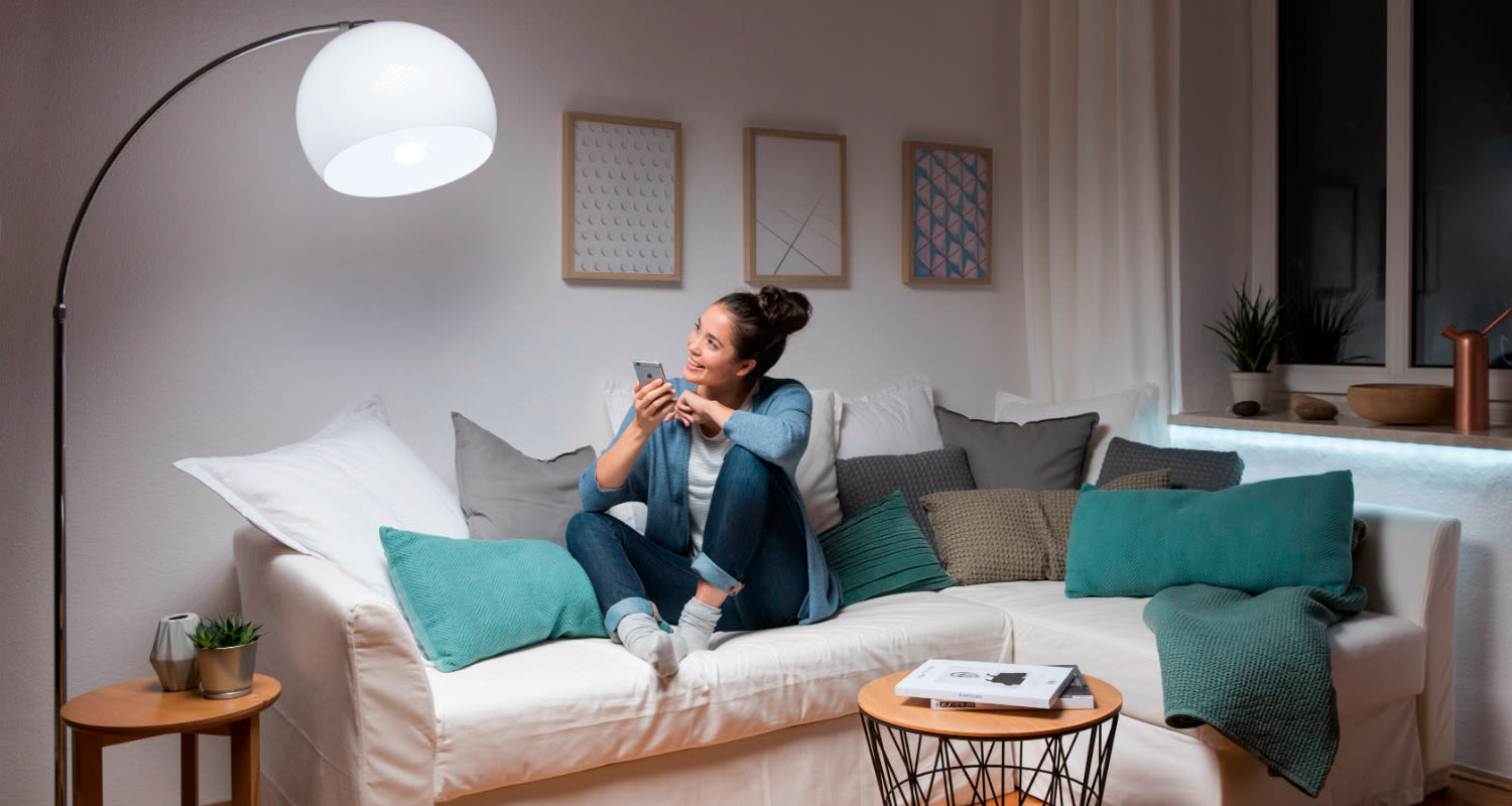 LEDVANCE SMART+ WiFi -tuotteita, joiden avulla toteutettu kodin älyvalaistus.