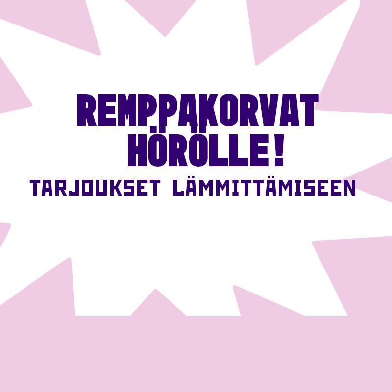 Kuvassa Moukarimarkkinat räjähdys ja teksti tarjoukset lämmittämiseen.