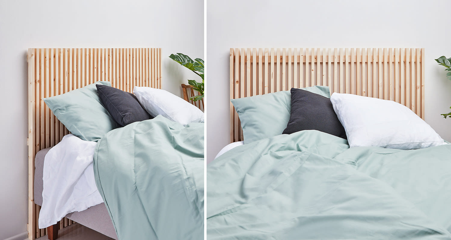 Sängynpääty valmiina