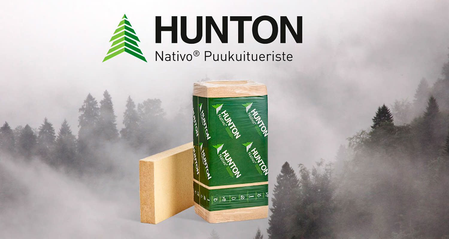 Hunton Nativo puukuitueriste ja taustalla metsää